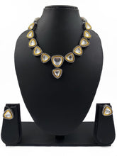Victorian Style Oxidized Kundan Choker Necklace Set By Gehna Shop Victorian Necklace Sets
